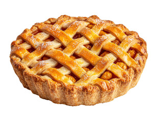 Delicious Homemade Fruit Pie with Golden Crust and Lattice Top, Perfect for Dessert Tables and Celebrations