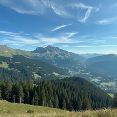 Obraz premium mountain landscape with blue sky