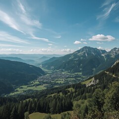 Obraz premium mountain landscape with mountains