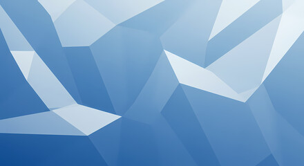 Abstract Blue Low Poly Background, Geometric Shapes, 3D Render - High-quality stock image for commercial use