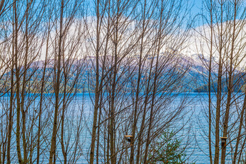 Correntoso is a lake located within Nahuel Huapi National Park, Villa La Angostura, Neuquen, Patagonia, Argentina