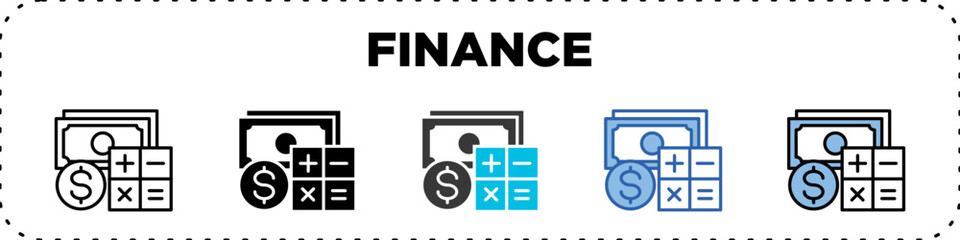 Finance Icon Pack Line Glyph