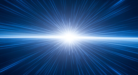 Fototapeta premium Abstract Light Trails: Speed of Light, Data Streams, and Cosmic Exploration