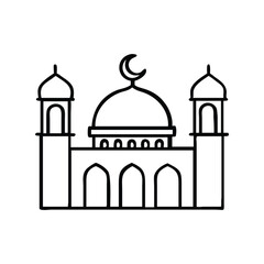 mosque icon vecor
