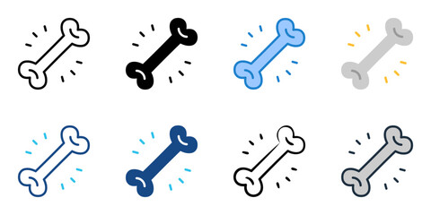 Bone icon set multiple style collection 
