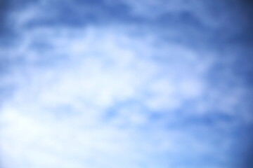 青空と白い雲をぼかした背景素材