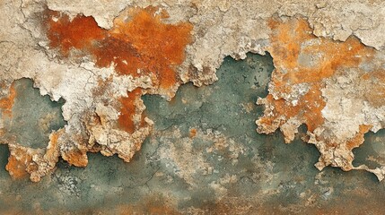 Peeling paint, weathered wall texture, background for design