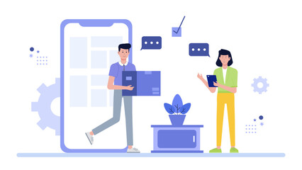 Online package delivery confirmation suitable for websites, blogs, ecommerce platforms, logistics companies, parcel services, delivery tracking systems.