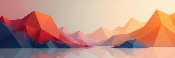 Subtle geometric shapes in muted tones, creating a calm, balanced composition , elegant, pattern, abstract