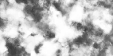 black and white clouds in the sky isolated on white background Fluffy texture weather strom smoke vector background.