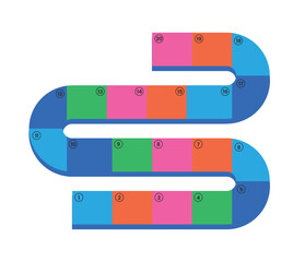 Illustration design snake and ladder © Galih Studio