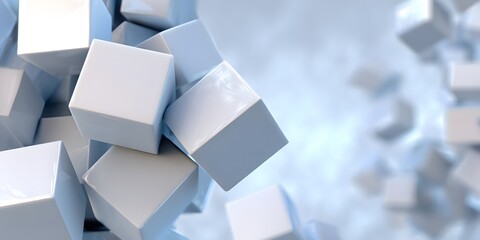 Abstract three-dimensional creative clean background
