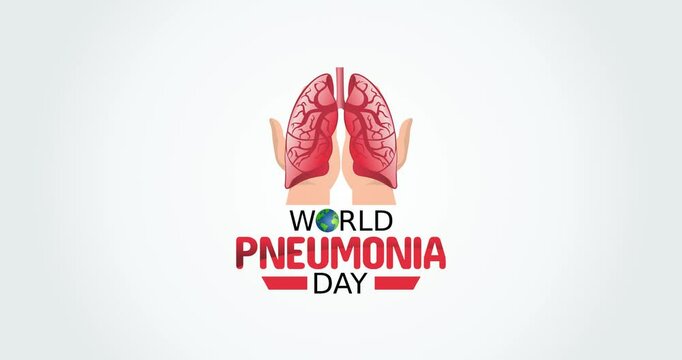 world pneumonia day motion video, ideal for world pneumonia day celebration