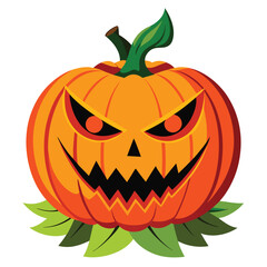 Naklejka premium halloween pumpkin vector 
