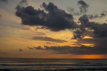 Vibrant Street Scene in Kuta, Bali