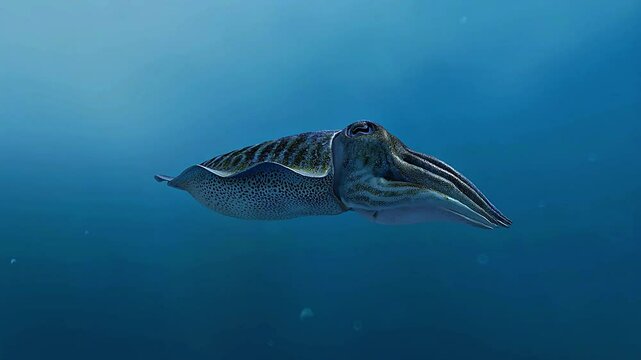 Common cuttlefish 3D animation