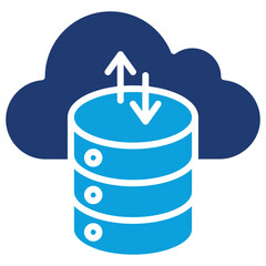 Data Collection Flat Blue Icon