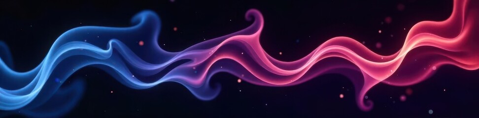 Intricate, thin smoke streams forming complex patterns on black, image, photography, fog