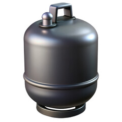 Industrial gas cylinder tank container for compressed gases vector illustration and storage solution design
