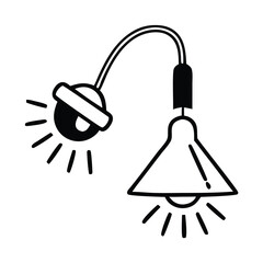 Hanging pendant lamp Icon. Hanging lamp icon vector on trendy design. Hang lamp icon or logo isolated sign symbol vector illustration - high quality black style vector icons.
 