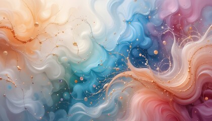 Soft and Colorful Abstract Background with Gentle Pastel Gradient Hues