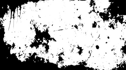 Grunge Texture Frame with Ink Drips and Distressed Border for Urban Photo Overlay