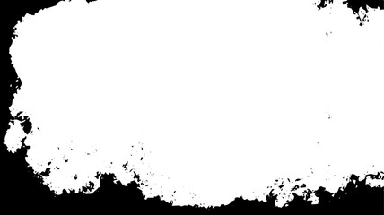 Grunge Texture Frame with Heavy Bottom Border and Blank Center for Overlay or Background Use