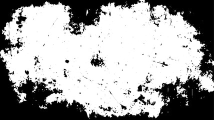 Fototapeta premium Grunge Texture Frame with Distressed Eroded Edges and White Center for Overlay and Design Backgrounds