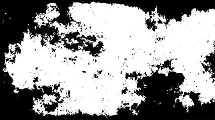 Grunge Texture Frame with Rough Worn Border and White Center for Vintage and Distressed Overlay Effects