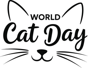 World Cat Day: Celebrating Feline Companions with Adorable Face Outline