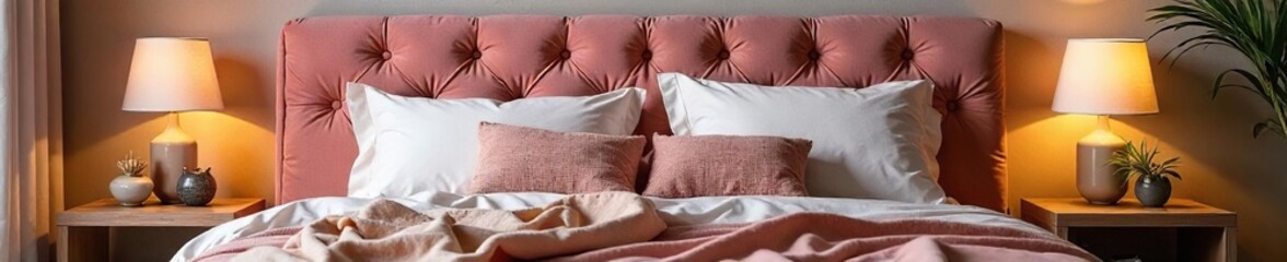 Plush Headboard Cozy & Comfortable Bedroom Design with Luxurious Textures