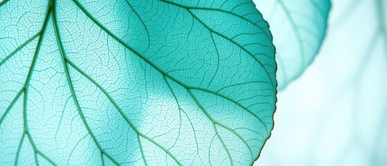 Obraz premium translucent leaf skeletons overlapping