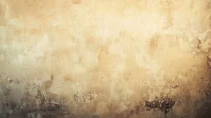A textured, beige wall with a warm, golden hue, featuring a mix of light and dark patches, and a subtle, almost abstract pattern.