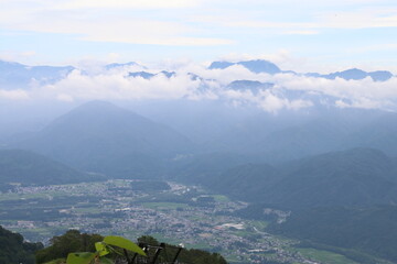 白馬 小遠見山の風景。