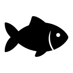 Fish icon representing seafood and allergy information with transparent background
