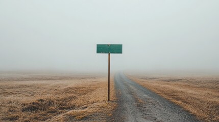 Roadside signs are located on roads far from communities.