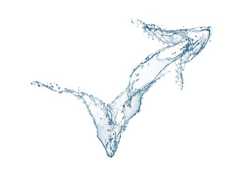 抽象的な青い水しぶき