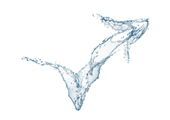 抽象的な青い水しぶき