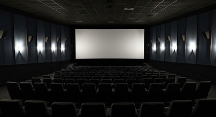Empty movie theater