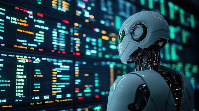 An AI algorithm being manipulated to commit stock market fraud