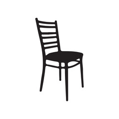 wooden chair isolated on white