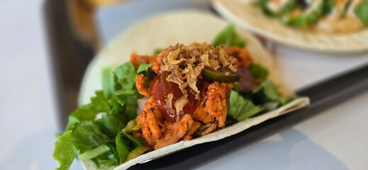 Mexican food tacos
