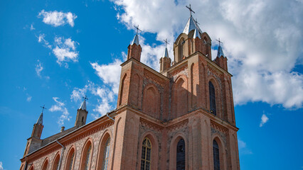 Catholic Church of Saints Peter and Paul, Zhuprany, Grodno region. Belarus