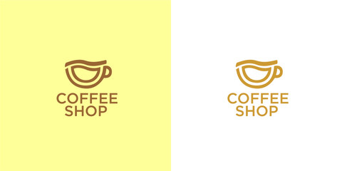 coffee shop logo graphic vector