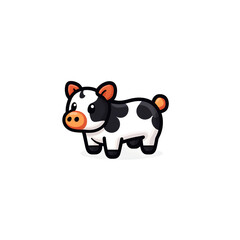 Fototapeta premium funny cow cartoon