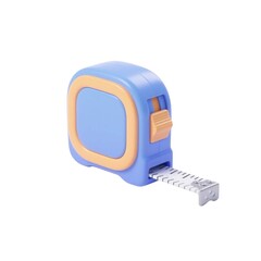 Precision Measurement: A close-up shot of a vibrant, colorful measuring tape, embodying accuracy and the essential tools of construction and design. 