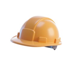 Safety First: A vibrant orange safety helmet, a crucial symbol of protection in construction and industrial settings, meticulously crafted and designed for the hardworking individual.