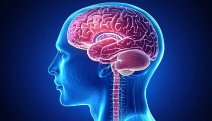 Obraz premium An informative depiction of human anatomy, physiology, and brain functions.