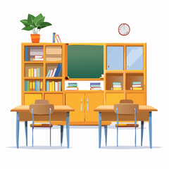 Empty School Classroom