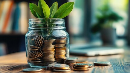 Financial literacy promotion image with personal finance education, saving strategies, budgeting skills, credit understanding, debt management, economic empowerment, smart investing